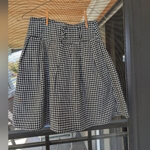 Vintage Forenza Black & White Houndstooth A-Line Skirt – Women’s Size 6